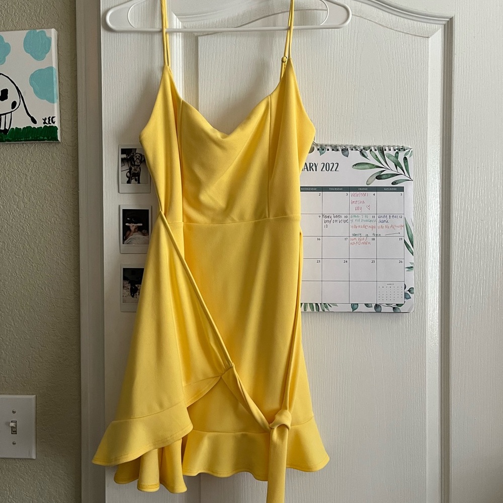 Yellow formal dress